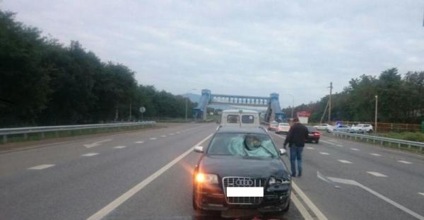 На трассе «Кавказ» иномарка насмерть сбила двух пешеходов